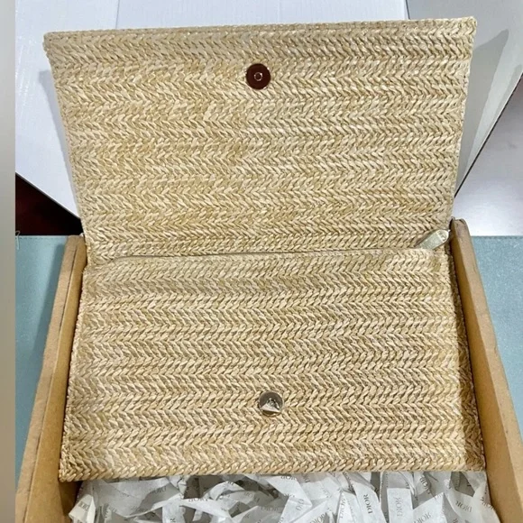 Christian Dior Raffia/Rattan Beauty Clutch Pouch Limited Edition 2023 - Picture 2 of 6